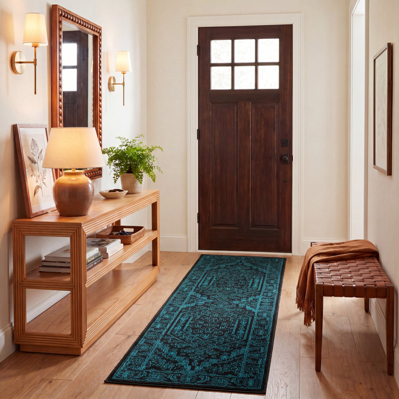 Tapis oriental Alisa Performance, Tapis de couloir 2 pi 6 po x 8 pi