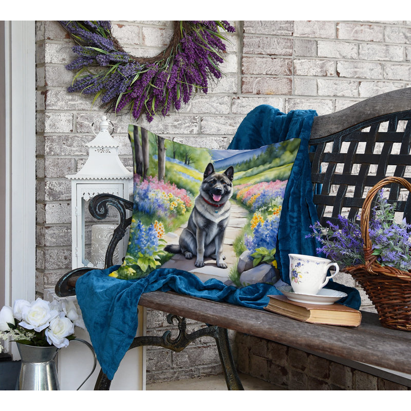 Coussin décoratif intérieur / extérieur Spring Path, H 18 po x l 18 po