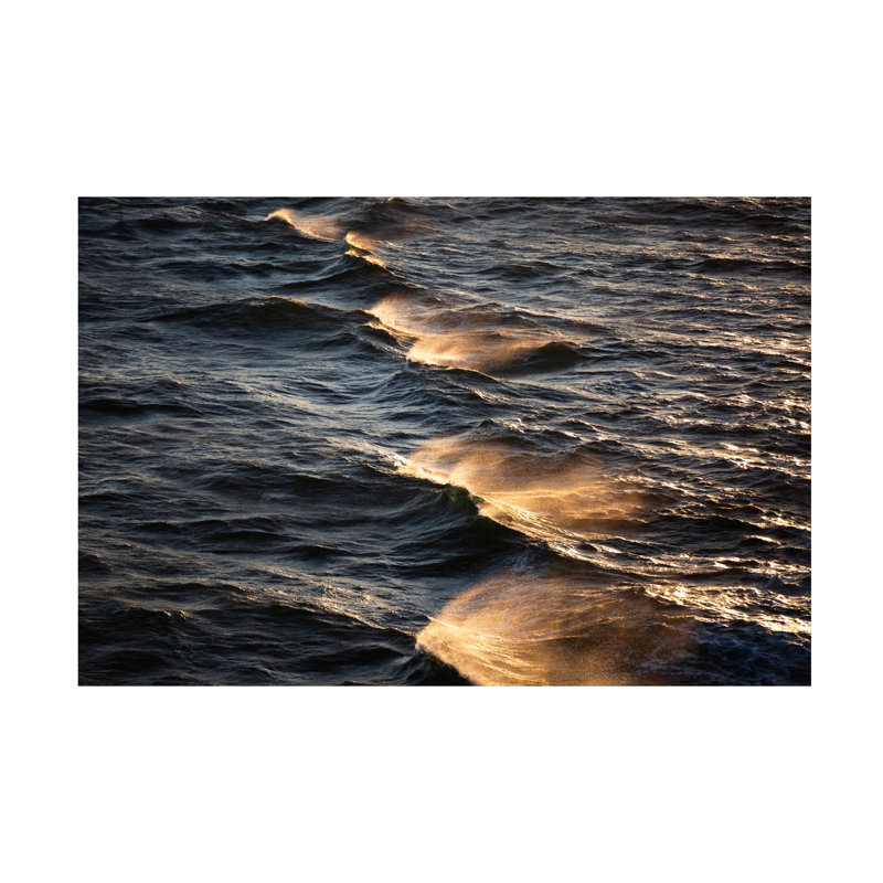 Art sur toile «vagues marines», H 12 po x l 19 po