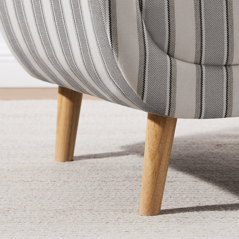 Ensemble de 2 chaises d'appoint 29,92 po, Mélange de polyester gris / lin