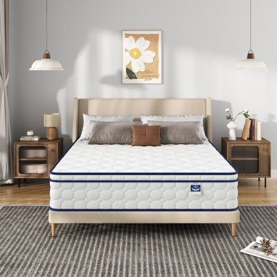 12" Medium Memory Foam Hybrid Mattress, Pillow Top Mattress, Certipur-US, OEKO-TEX Certified