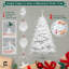 Arbre de Noël artificiel blanc de qualité supérieure 6 pi avec 1000 branches, pré-articulé-45011429