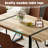 71" Modern Rectangular Dining Table Set-129575162-129575160