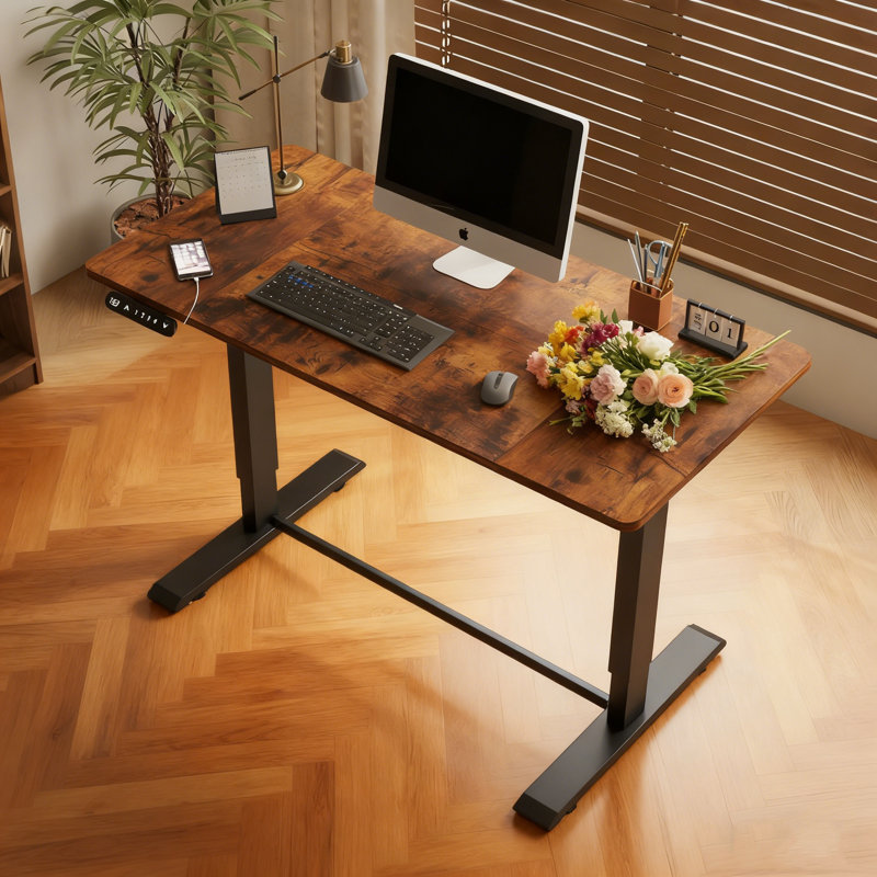 Electric Standing Desk Height Adjustable Desk For Home And Office Computer Table Gaming Desk Modern Luxiury Table Lift-Up Desk