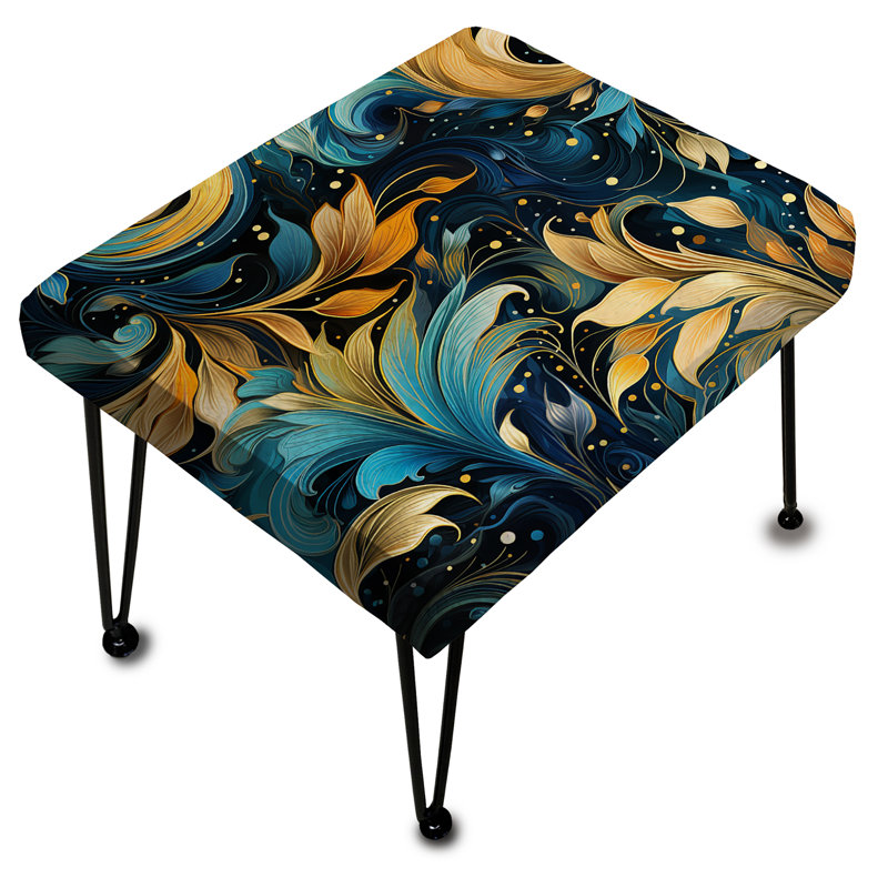 Mystic Flair Paisley Pattern - Paisley Rectangle Ottoman