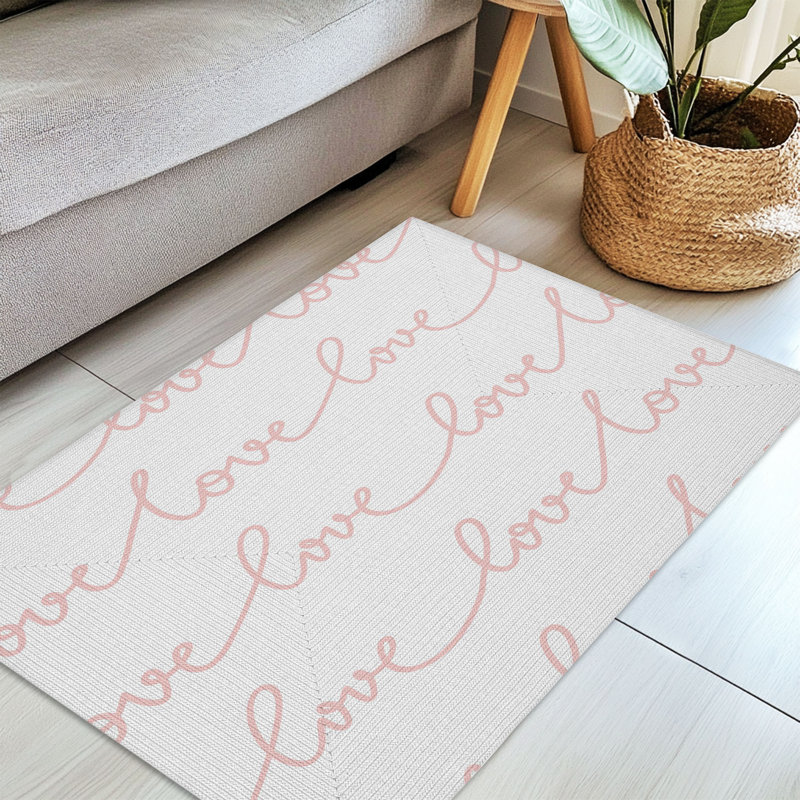 Tapis tressé Love Line Whispers, Rectangulaire 3 pi x 5 pi