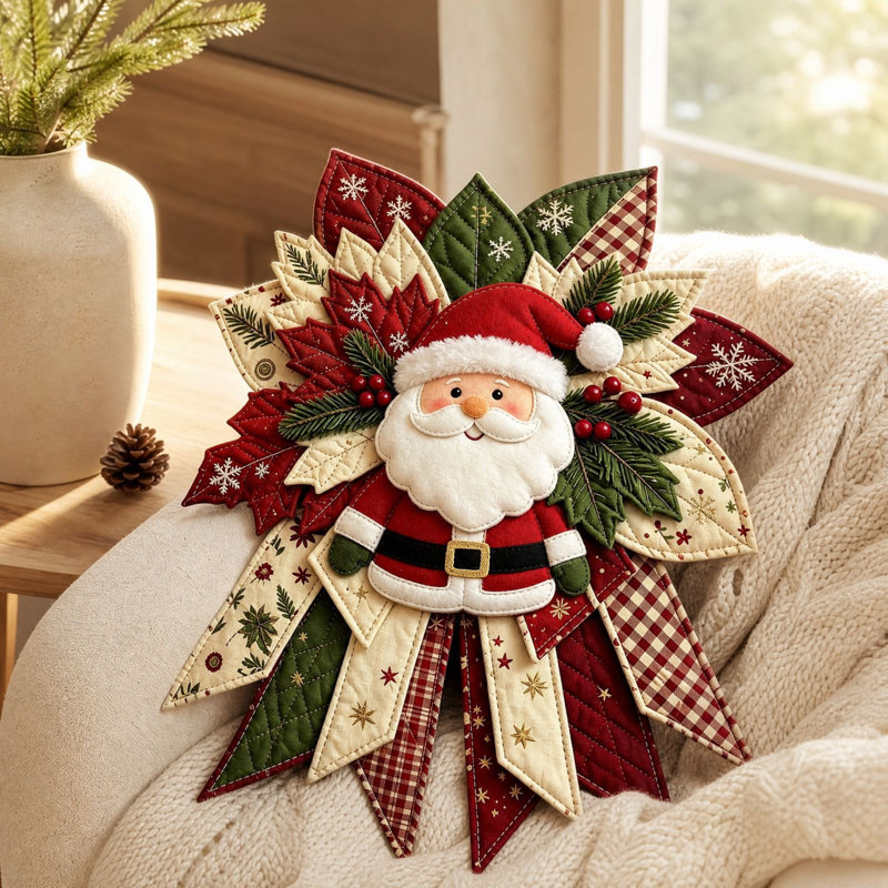 Trousse de couture pour décorations de Noël, suspension de porte matelassée, décorations de Noël