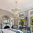 23.6"  8-Light Wide Crystal Waterfall Chandelie