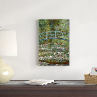 Pont sur un étang de nénuphars par Claude Monet - reproduction d'art sur toile