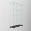 Armoire polyvalente en verre trempé avec DEL Bluetooth, idéale pour les espaces multiples et le rangement sécuritaire-113608991