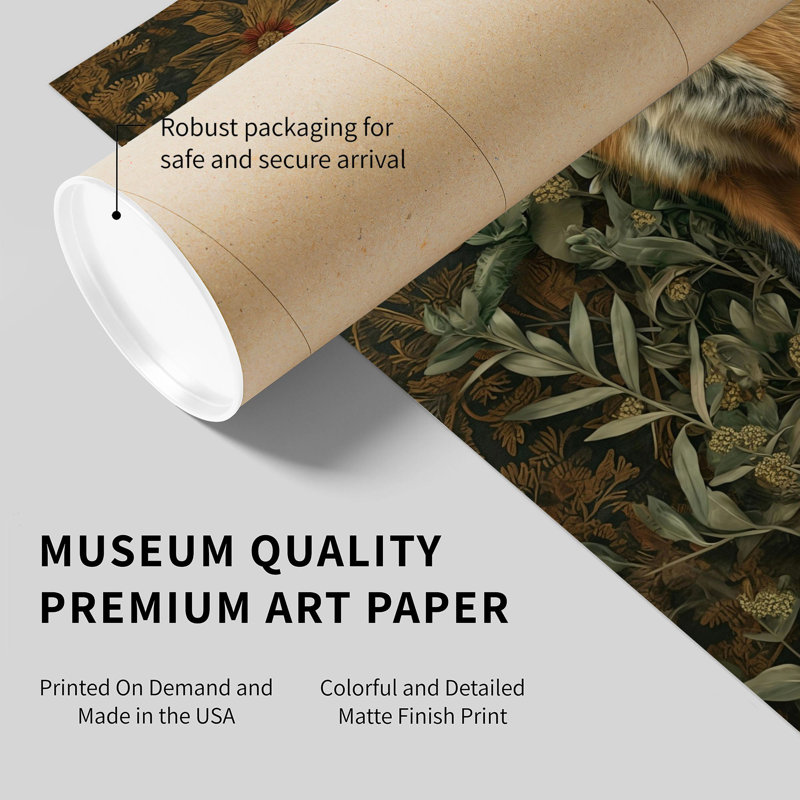 Animaux, animaux, William Morris, H 24 po x l 24 po