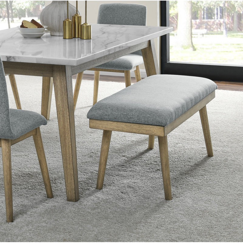 Lucia Polyester Upholstered Bench