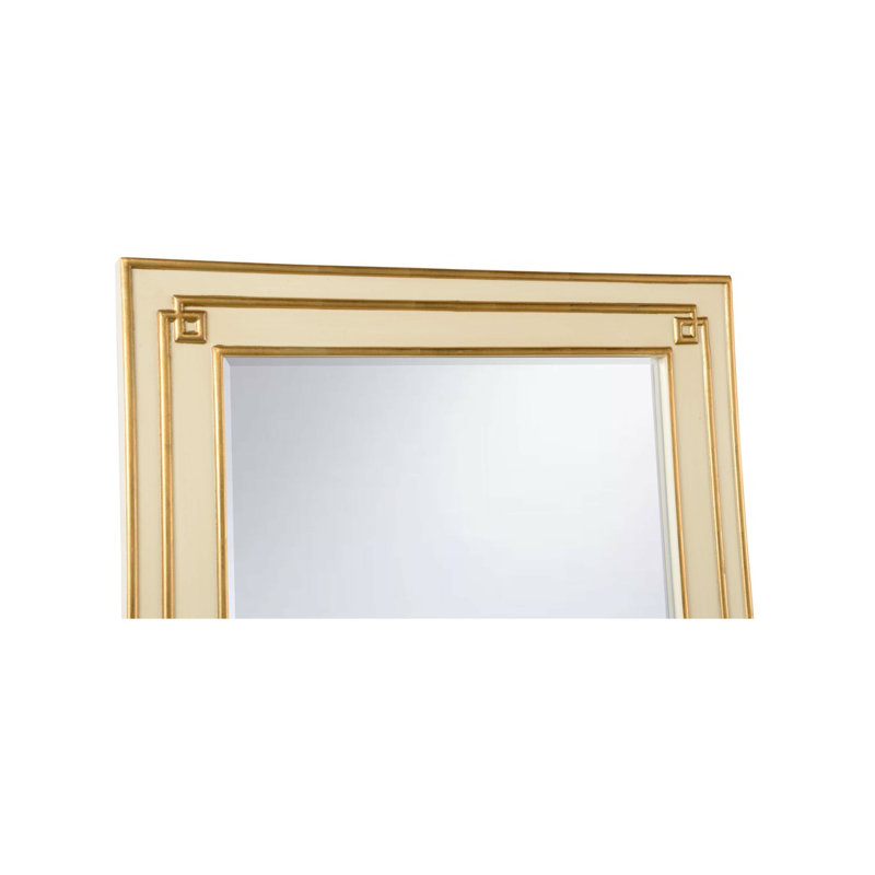 Greek Hall Mirror, Cream/Gold