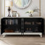 Buffet de style rétro avec design épaissi et décor laqué, idéal pour le rangement et la décoration intérieure.