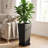 Set of 2 Tall Outdoor Planters, Square Flower Plant Pot – Indoor/Outdoor Taper Planters Ideal for Patio and Entryway-848538094-848538093