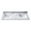 61'' W Double Marble Vanity Top