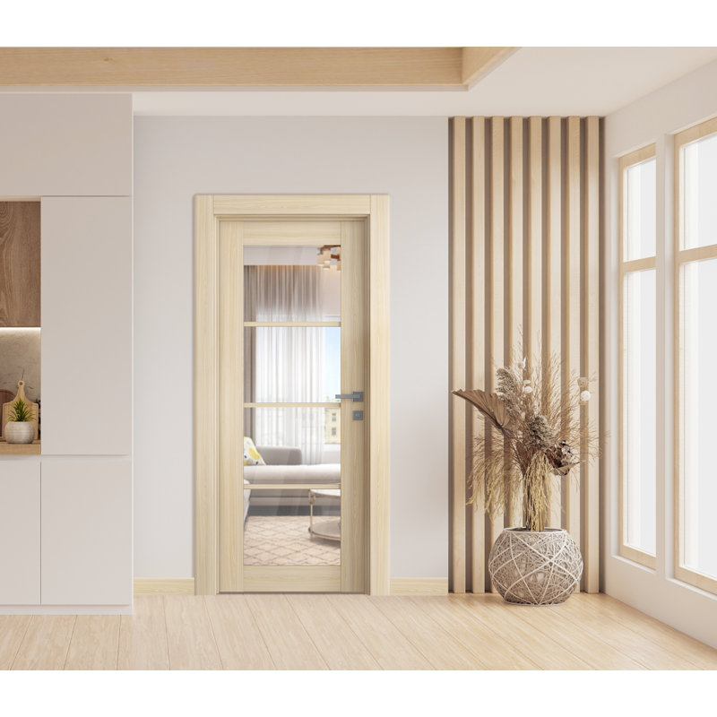 Porte intérieure standard Avon 4 Lite, 29,75 po x 83,23 po, Frêne de la loire