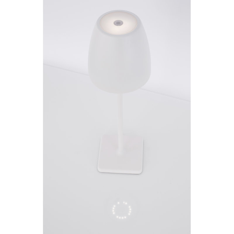 Metal Buffet Lamp, White