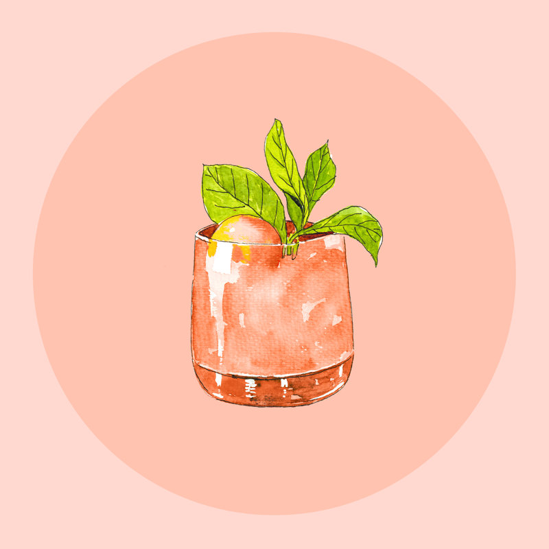 Summer Cocktail - Wrapped Canvas Art Prints, 91cm H x 91cm W 