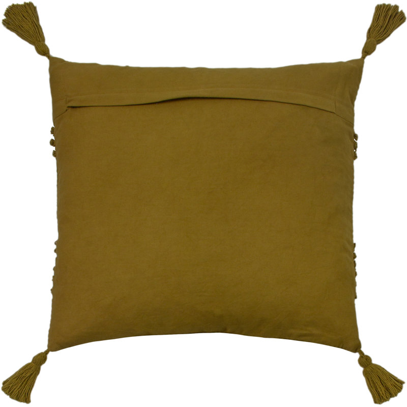 Halmo Square Throw Pillow Cover, Dark Green