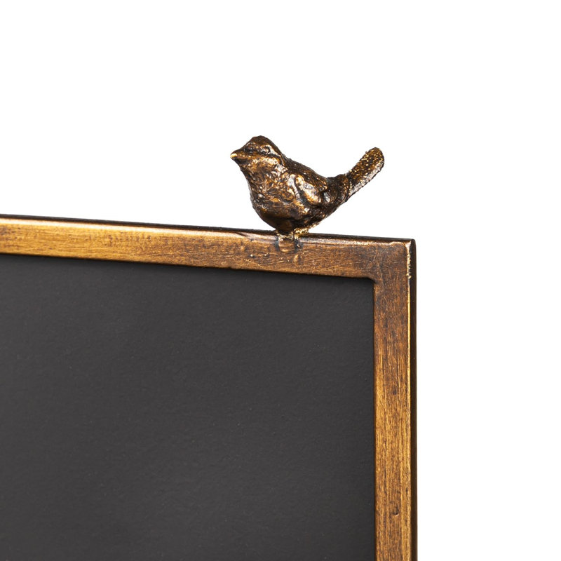Décoration murale tableau noir oiseau
