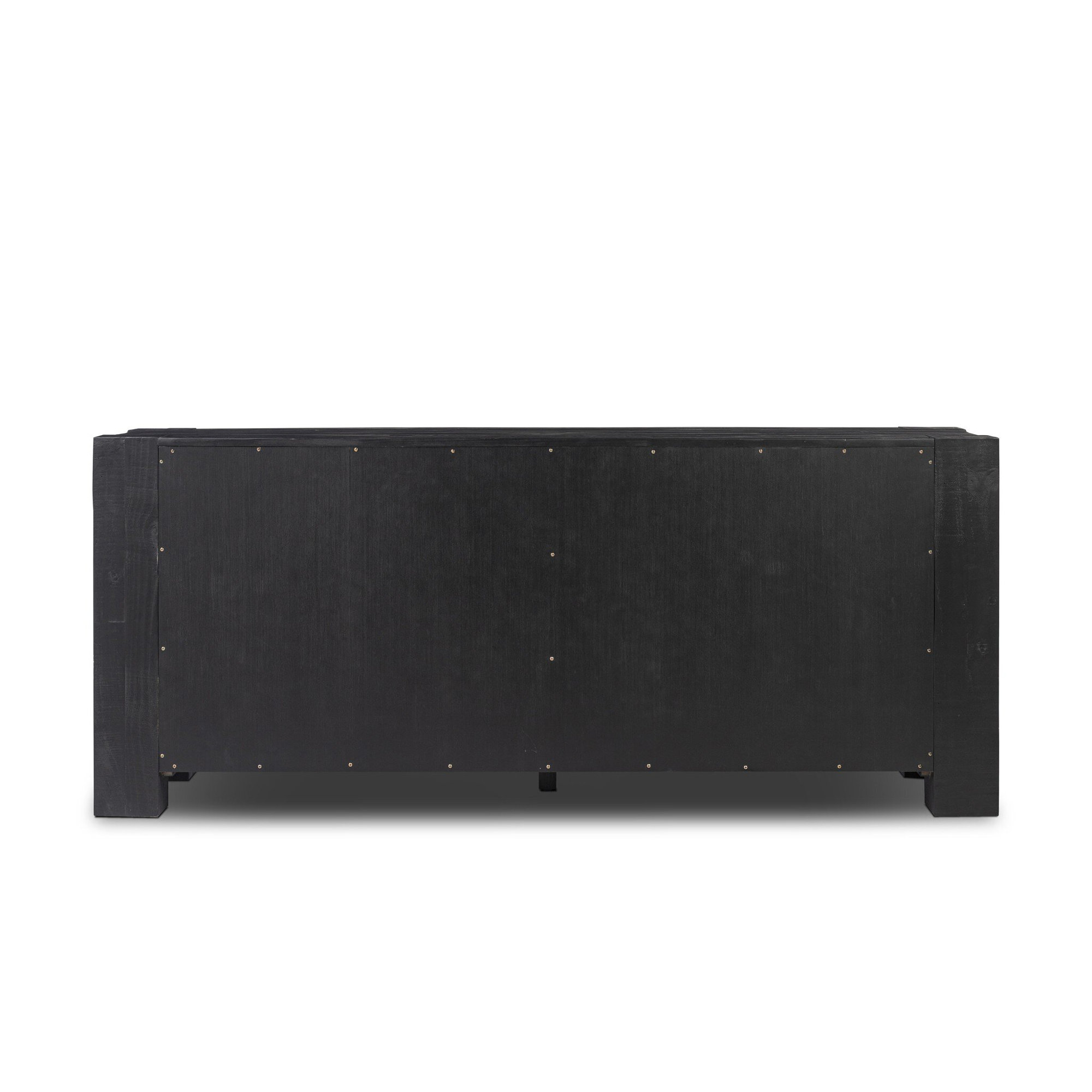 Finnian 6 Drawer Dresser-Light Blonde Pine, Aged Black Pine