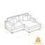 Canapé modulaire en velours côtelé 2 pièces Milbrey-2098009034-2129726389