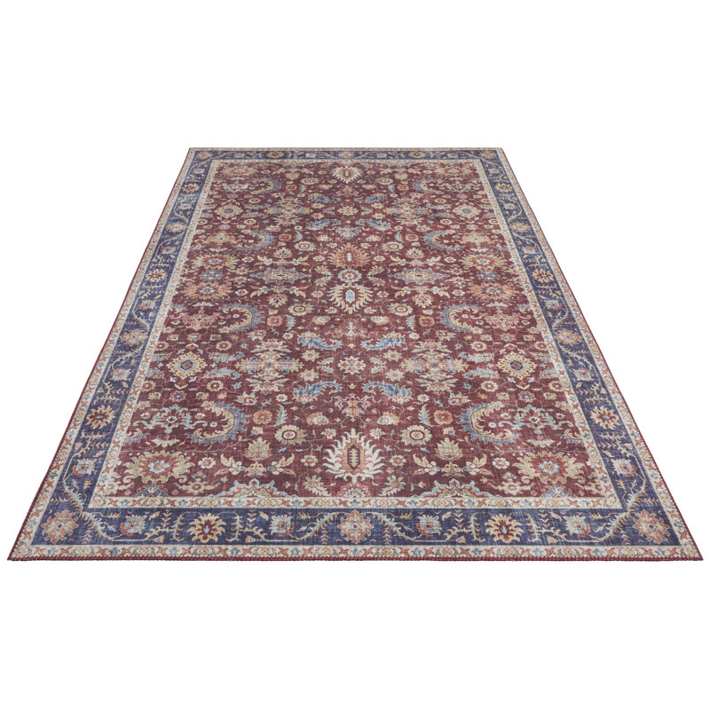 Vivana Tufted Bordeaux Red Rug, Rectangle 120cm x 160cm