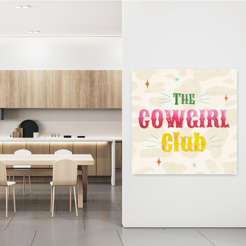 Cowgirl Club VI, art abstrait contemporain, H 48 po x l 48 po