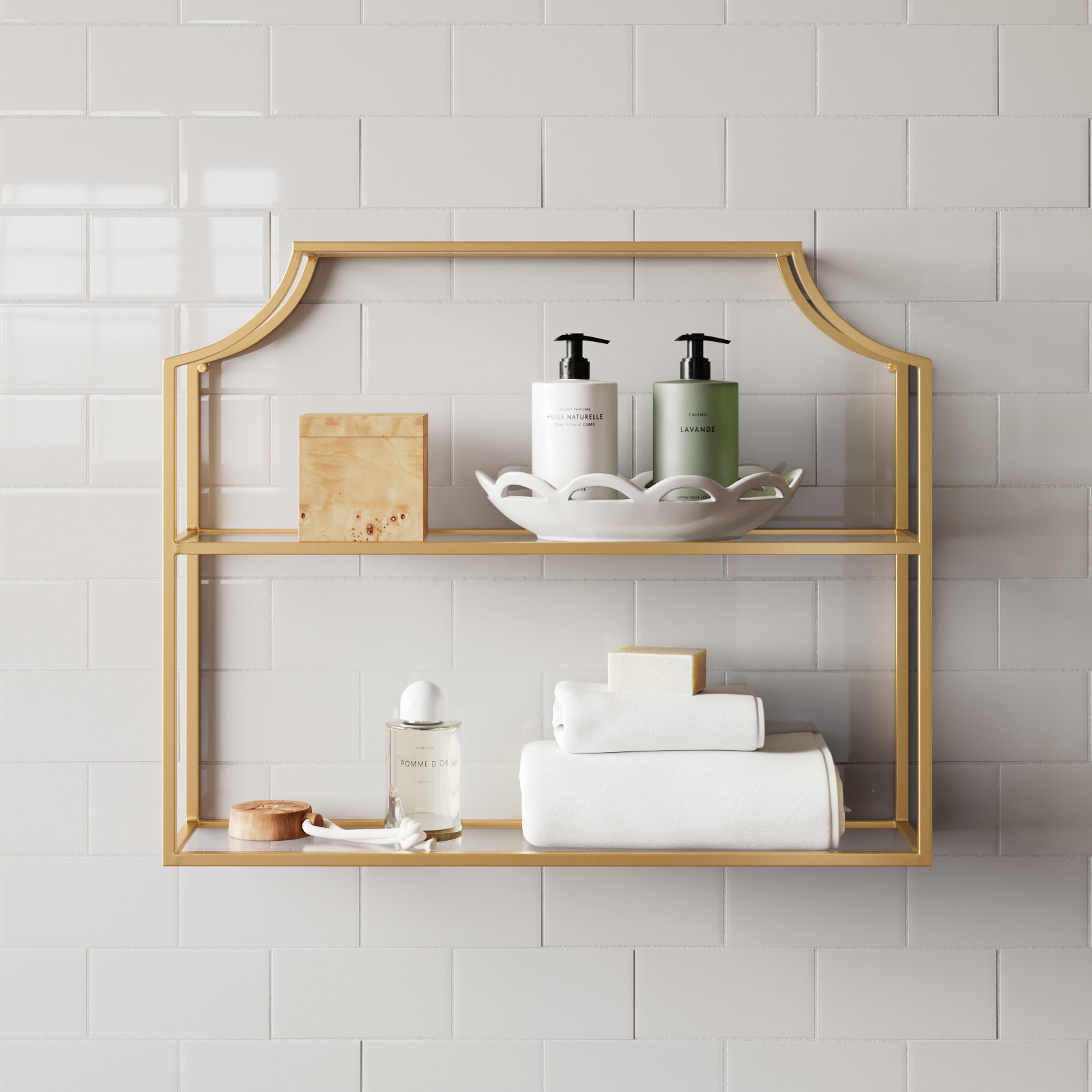 Wyat 4 Piece Metal Accent Shelf