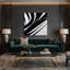 Minimalisme 80, art mural sur toile grise-1198359774