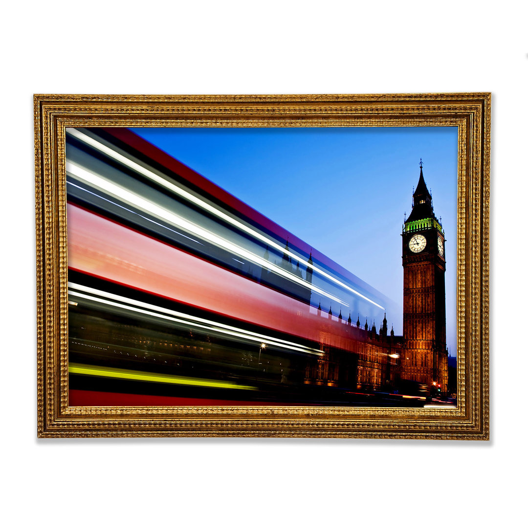 London Big Ben Doppeldecker-Bus - Druck