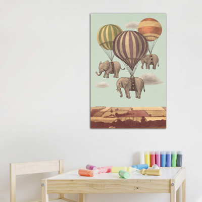 «Flight of the Elephants Mint» par Terry Fan - impression