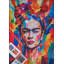 Frida Power Loomed Polyester Abstract Area Rug in Red/Multi by Frida Kahlo X Exquisite Rugs-415836198