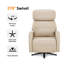 Fauteuil inclinable électrique à deux moteurs avec base pivotante, charge USB et de type C, similicuir-546516575