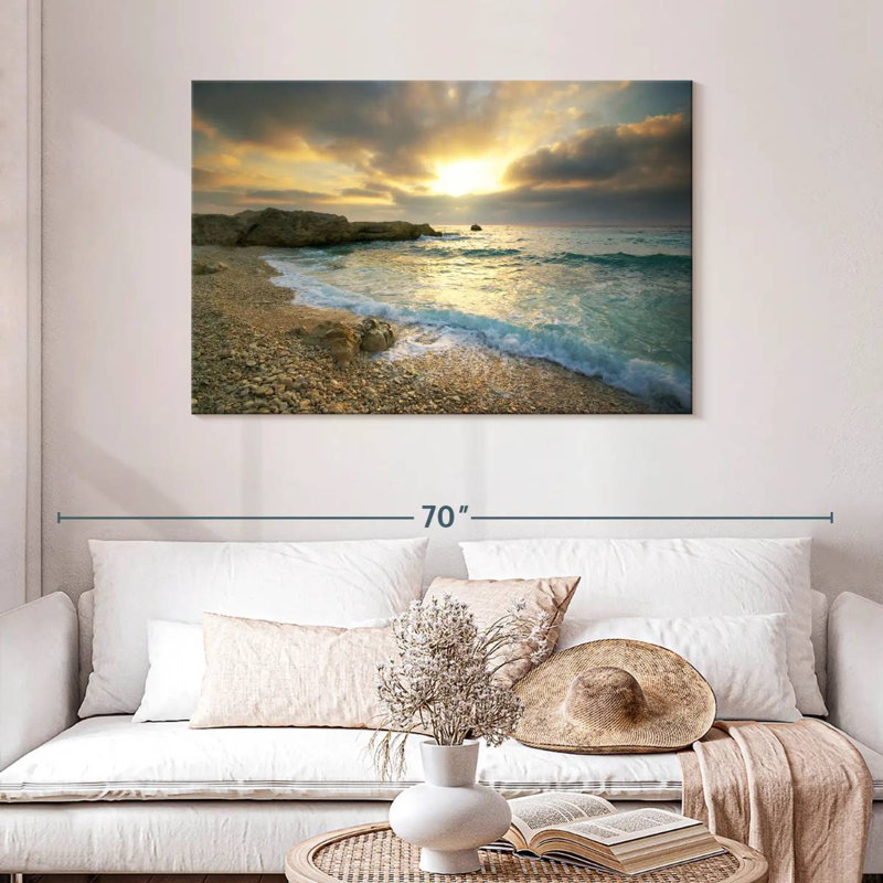 Gillard, coucher de soleil hypnotisant, H 30 po x l 45 po
