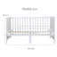 Cot Bed EASY SLEEP 70 x 140 cm incl. conversion corners - White