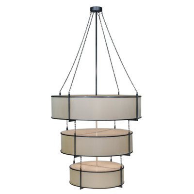 Lustre tambour à 24 lumières Zayvon