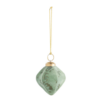 Flocked Holiday Shaped Ornament