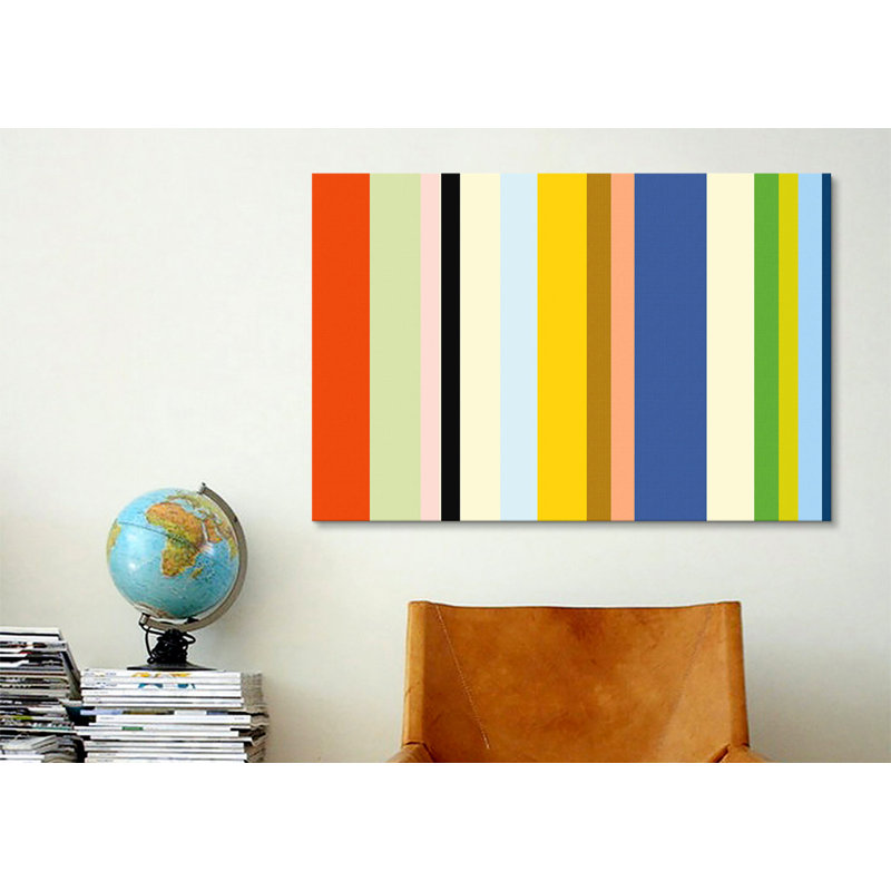 « new york soho », art sur toile rayé, H 8 po x l 12 po x P 0,75 po