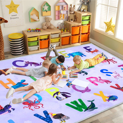 Tapis de classe Alphabet pour enfants