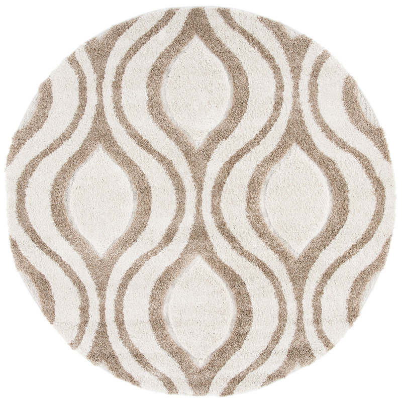 Tapis ivoire / beige Altoona, Rond 6 pi 7 po