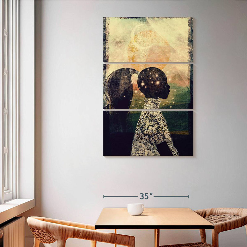 Leisha The Sun Stars And Moon, 65" H x 42" W
