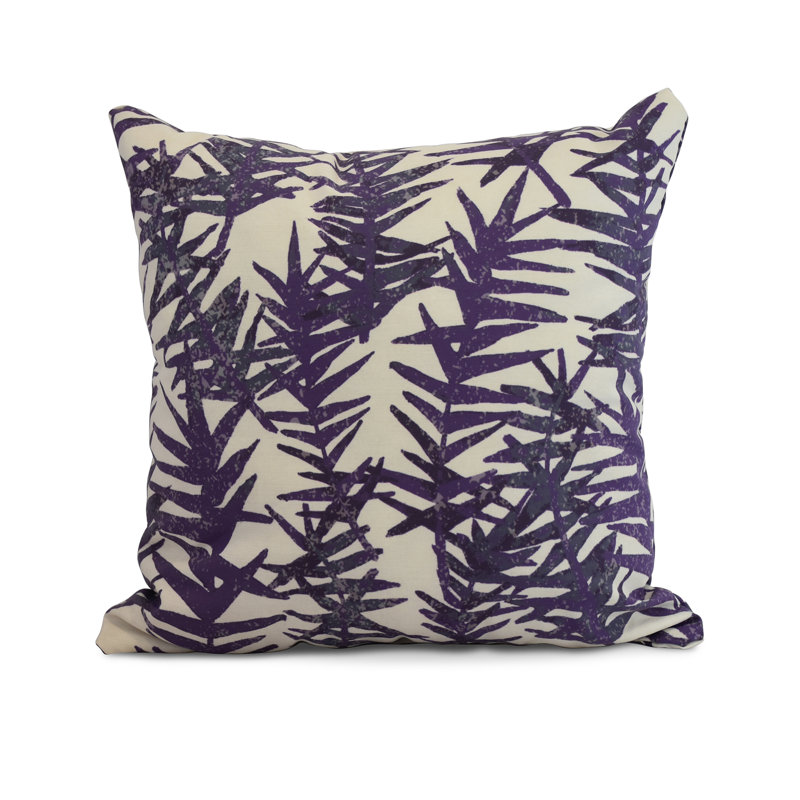 Housse de coussin d'extérieur carré cubique Flare Flare, 16 po x 1 po, Mauve