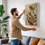 Golden Bloom in Relief Botanical - Wrapped Canvas-2058325437-2058325438