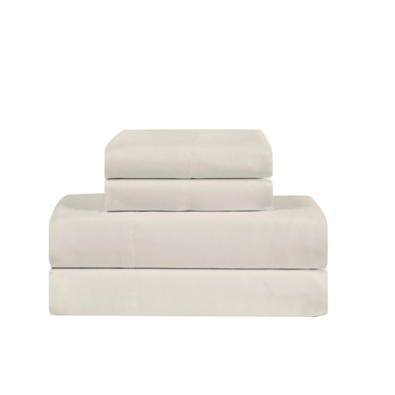 Ensemble de draps en microfibre antimicrobien Trely Calm, Ensemble de draps pour grand lit + un drap-housse , Kaki