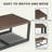 Naresa 47" W x 26" D Rectangular Metal Outdoor Coffee Table -444615773