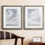 " Sky Blue III " 2 - Pieces Painting Print