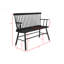 Banc à dossier en bois Farmhouse-1311529667