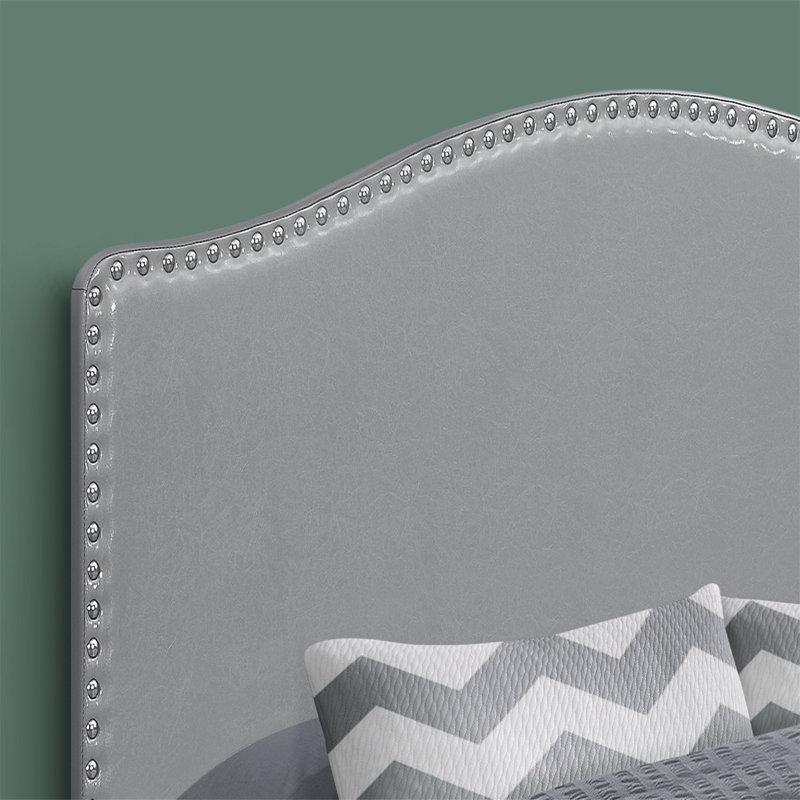 Camira Upholstered Headboard, Dark Gray, Queen